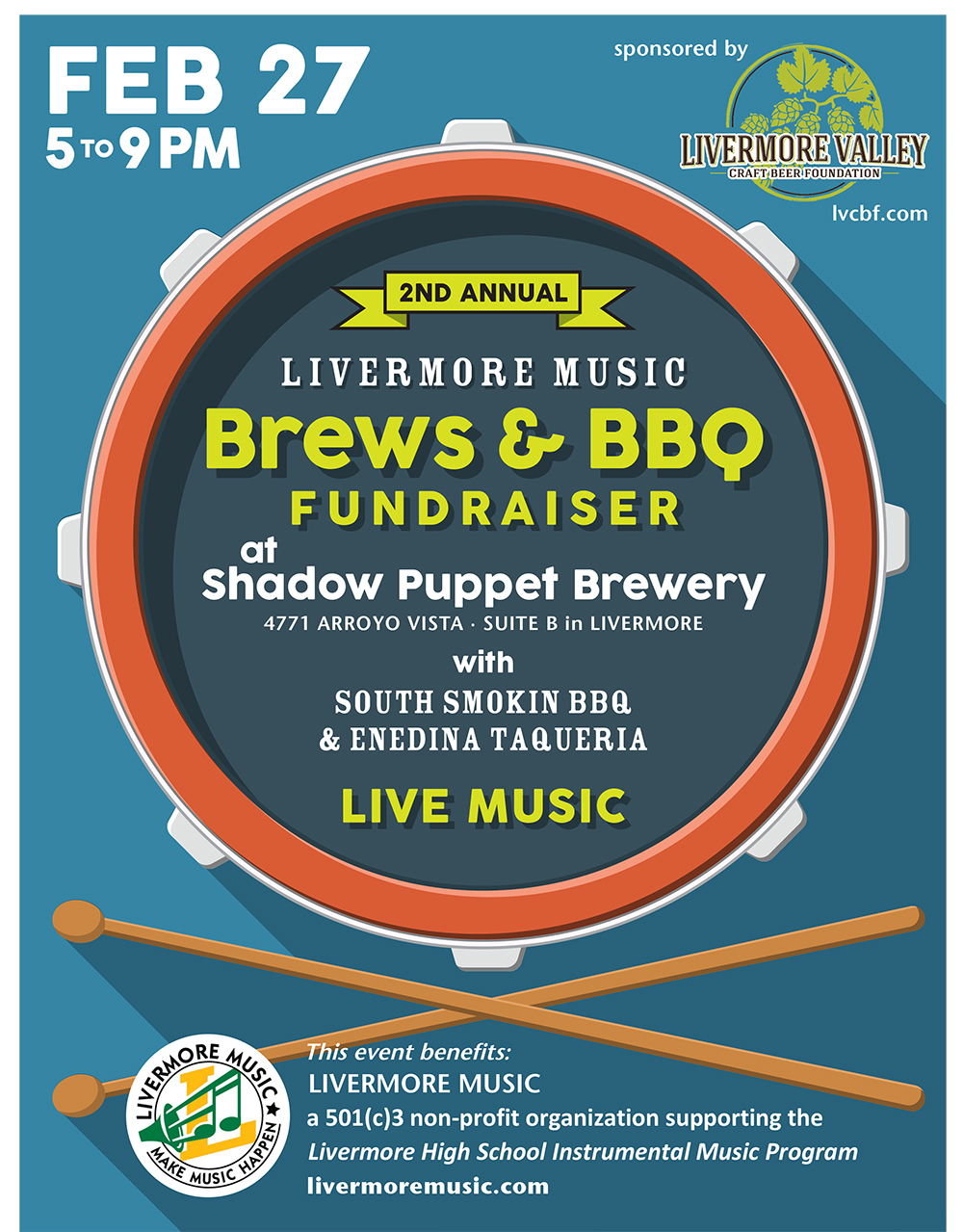 Livermore Music Brews & BBQ Fundraiser